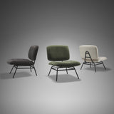 Mercana Nora Forest Green Fabric w/ Matte Black Metal Legs Accent Chair