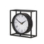 Mercana Raisa Black w/ Gold Antiquing Metal Table Clock