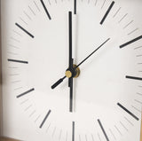 Mercana Renaya Light Brown Wood w/ Matte Black Metal Base Table Clock