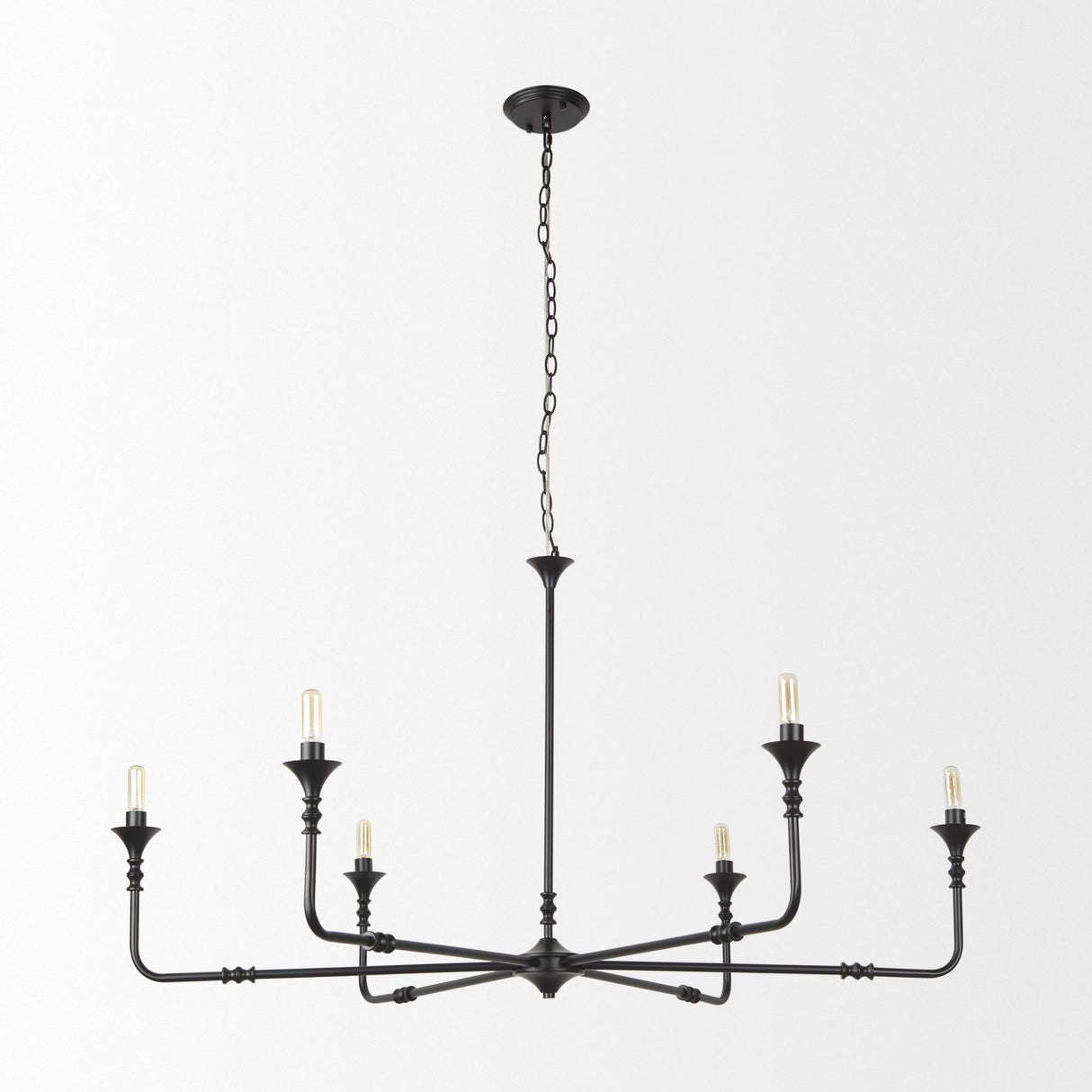 Mercana Gabriel Large Matte Black Chandelier