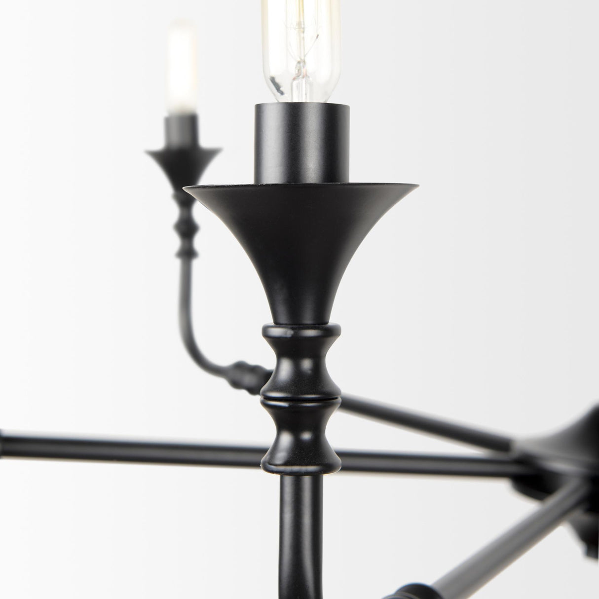 Mercana Gabriel Large Matte Black Chandelier