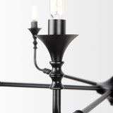 Mercana Gabriel Large Matte Black Chandelier