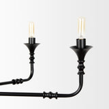 Mercana Gabriel Large Matte Black Chandelier