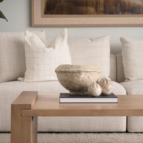 Mercana Caprie Large Beige Marble Decorative Juice Squeezer