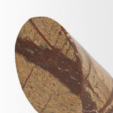 Mercana Rahima Brown Forest Marble Angled Bookends