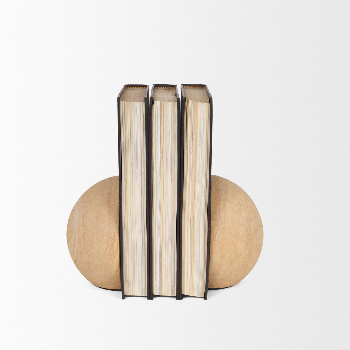 Mercana Rahmi Sandstone Orb Bookends