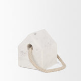 Mercana Raena White Marble House Door Stopper