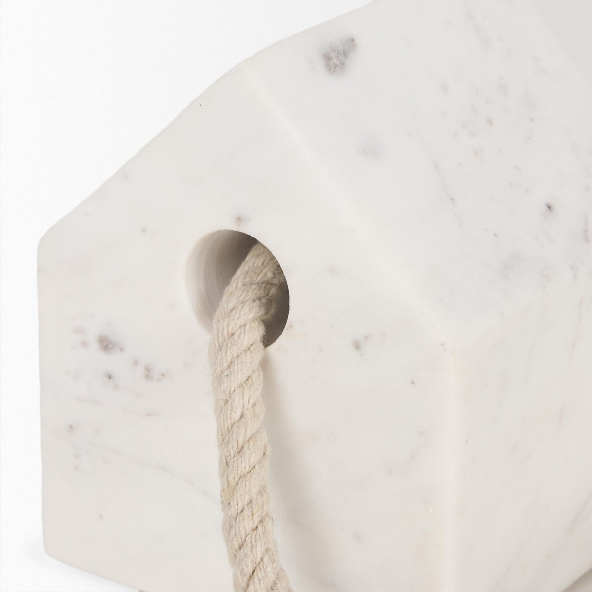 Mercana Raena White Marble House Door Stopper