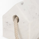 Mercana Raena White Marble House Door Stopper