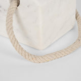 Mercana Raena White Marble House Door Stopper