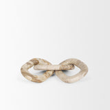 Mercana Reinir Beige Marble Chain Link Decorative Object