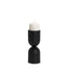 Mercana Qamra Short Black Metal Pillar Candle Holder