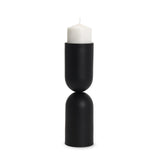 Mercana Qamra Tall Black Metal Pillar Candle Holder