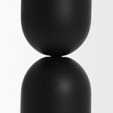 Mercana Qamra Tall Black Metal Pillar Candle Holder