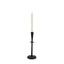 Mercana Qwin Matte Black Cast Aluminum Medium Candle Holder