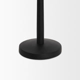 Mercana Qwin Matte Black Cast Aluminum Tall Candle Holder