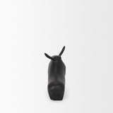 Mercana Radu Small Matte Black Metal Bull Decorative Object
