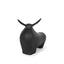 Mercana Radu Large Matte Black Metal Bull Decorative Object