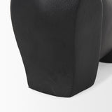 Mercana Radu Large Matte Black Metal Bull Decorative Object