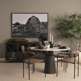 Mercana Radu Large Matte Black Metal Bull Decorative Object