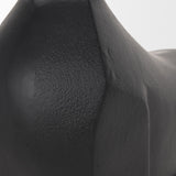 Mercana Radu Large Matte Black Metal Bull Decorative Object
