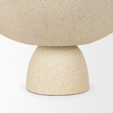 Mercana Radka Beige Textured Small Metal Decorative Bowl