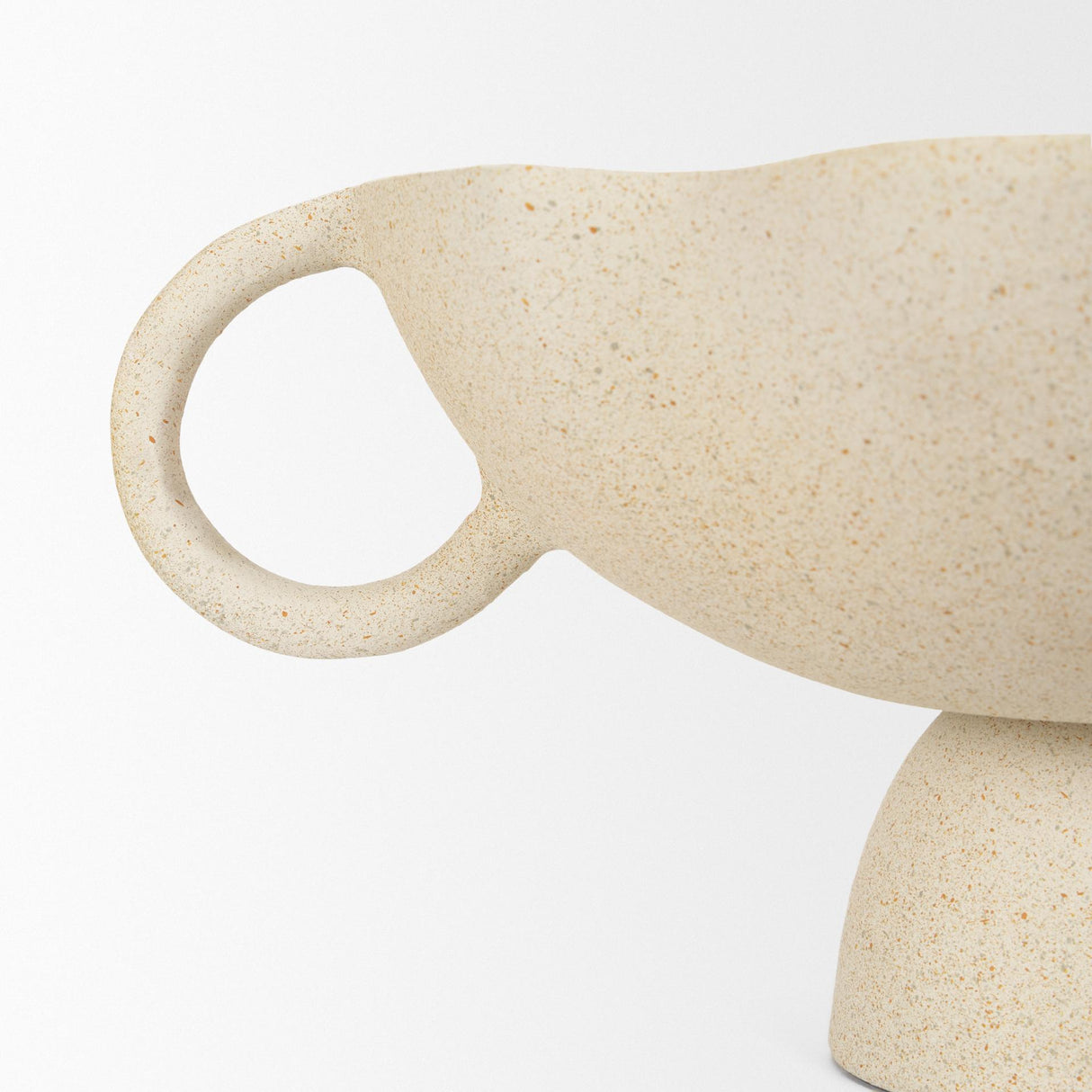 Mercana Radka Beige Textured Small Metal Decorative Bowl