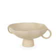 Mercana Radka Beige Textured Large Metal Decorative Bowl