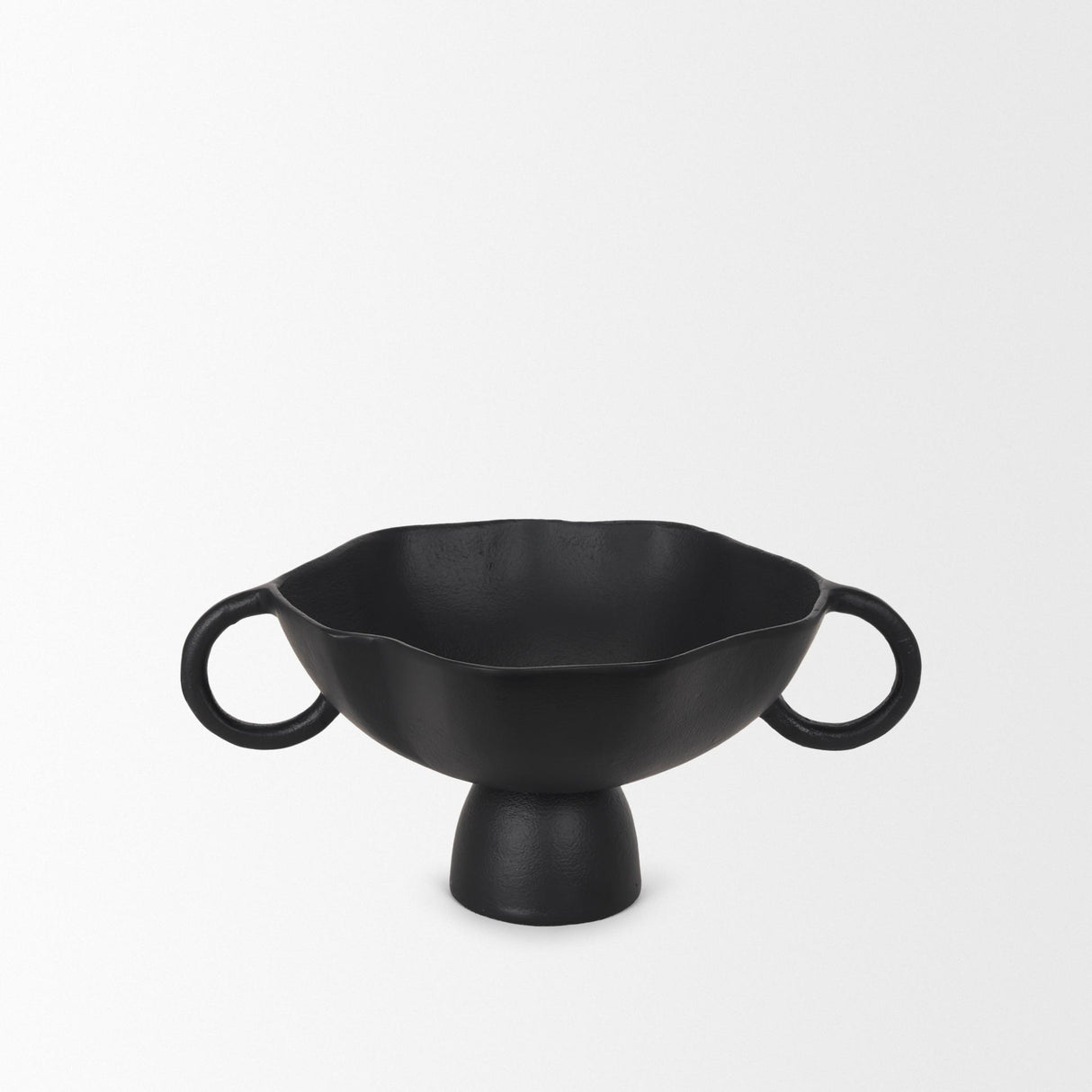 Mercana Radka Small Matte Black Metal Decorative Bowl