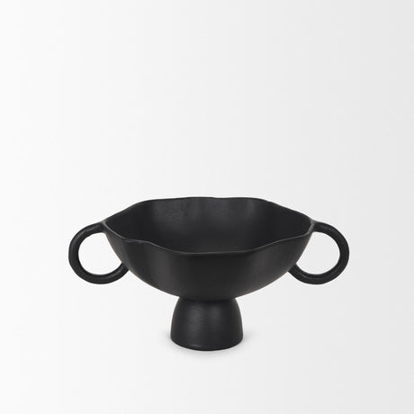 Mercana Radka Small Matte Black Metal Decorative Bowl