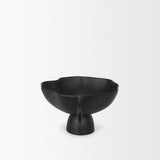 Mercana Radka Small Matte Black Metal Decorative Bowl