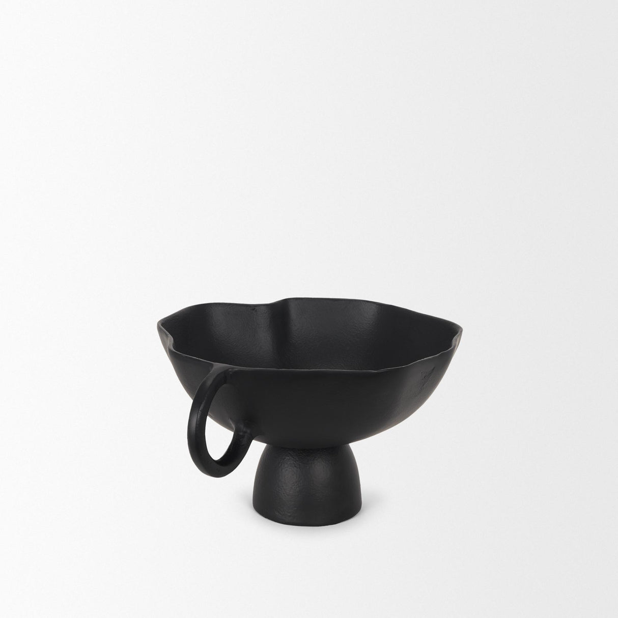 Mercana Radka Small Matte Black Metal Decorative Bowl