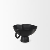 Mercana Radka Small Matte Black Metal Decorative Bowl