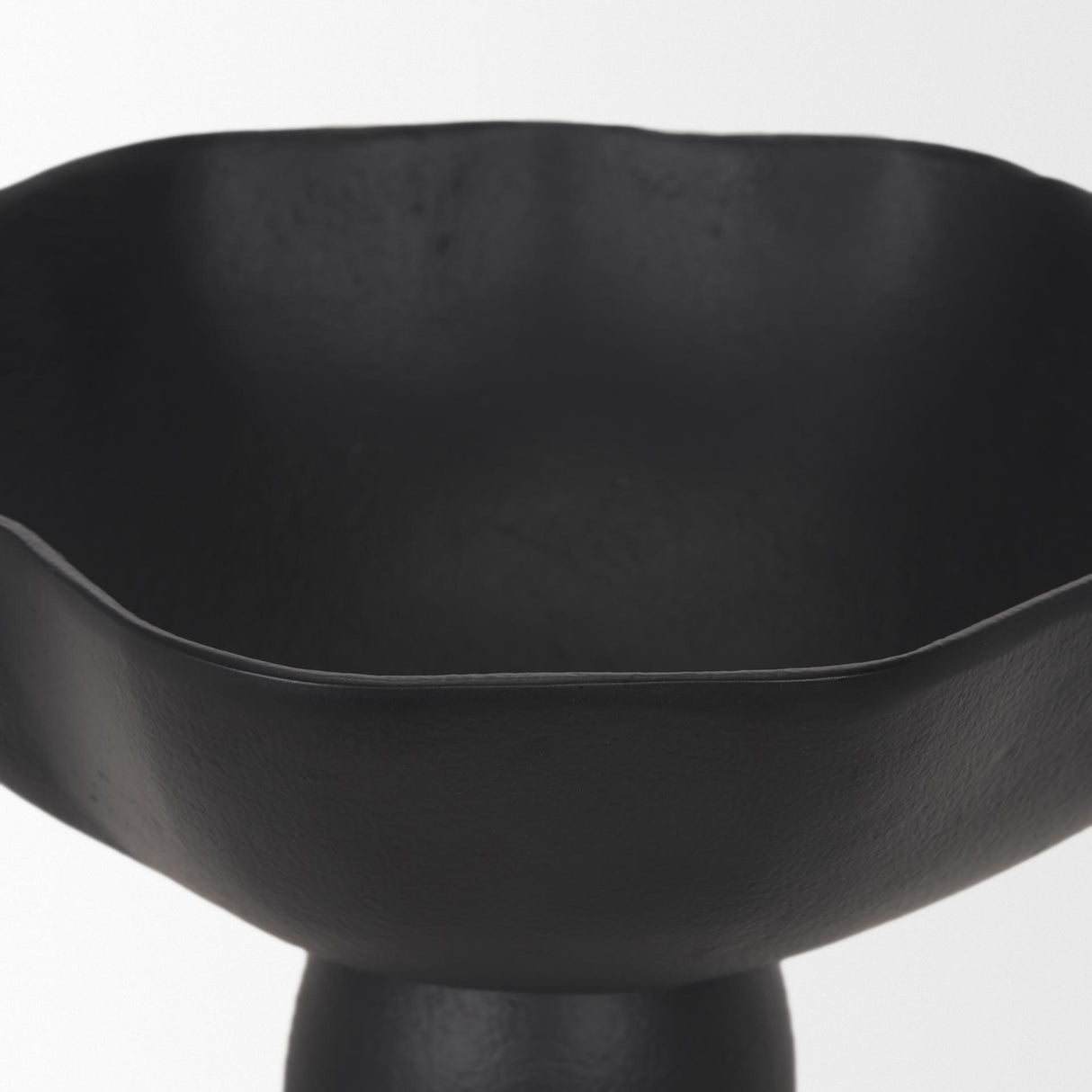 Mercana Radka Small Matte Black Metal Decorative Bowl