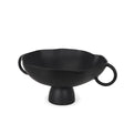 Mercana Radka Large Matte Black Metal Decorative Bowl