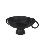 Mercana Radka Large Matte Black Metal Decorative Bowl