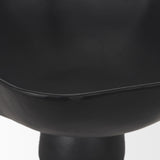 Mercana Radka Large Matte Black Metal Decorative Bowl
