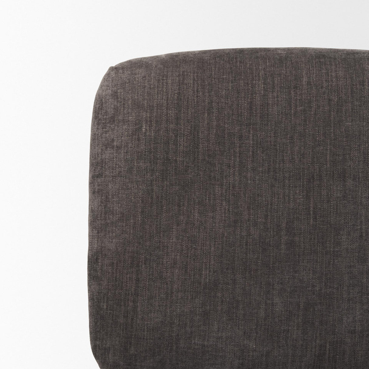 Mercana Nora Charcoal Fabric w/ Matte Black Metal Legs Accent Chair