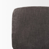 Mercana Nora Charcoal Fabric w/ Matte Black Metal Legs Accent Chair