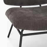 Mercana Nora Charcoal Fabric w/ Matte Black Metal Legs Accent Chair