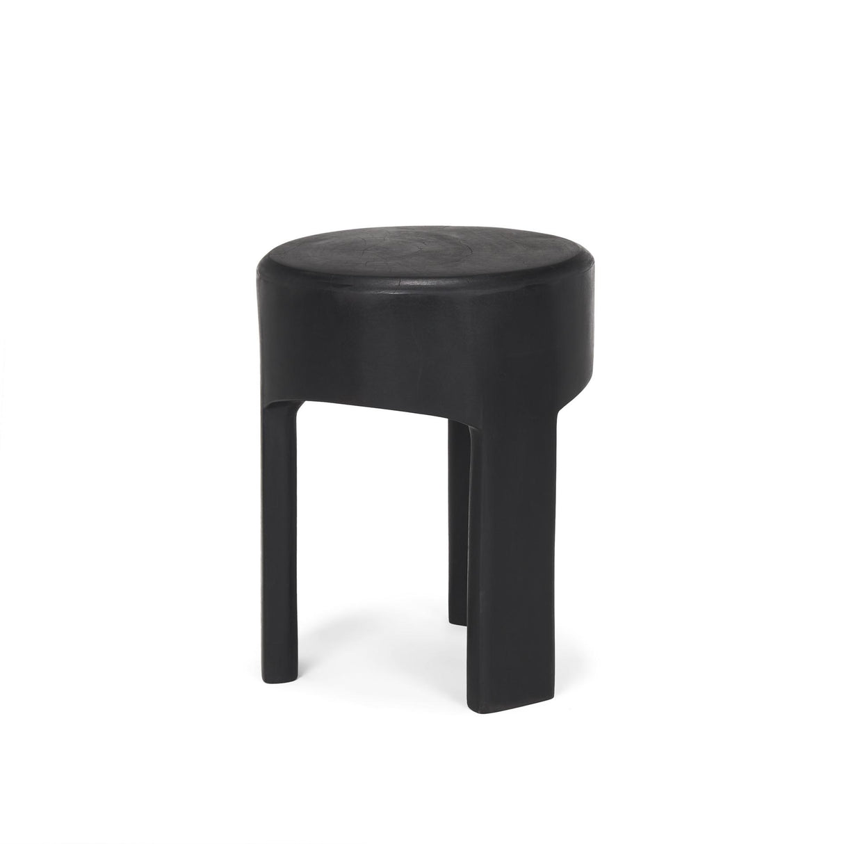 Mercana Riya Solid Black Wooden Stool