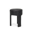 Mercana Riya Solid Black Wooden Stool