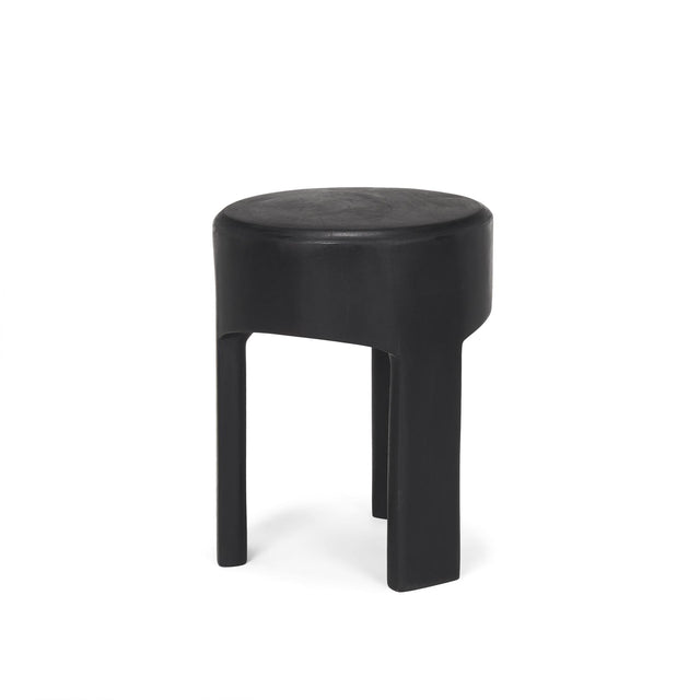 Mercana Riya Solid Black Wooden Stool