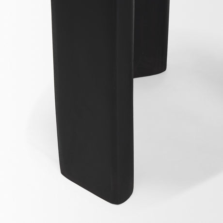 Mercana Riya Solid Black Wooden Stool