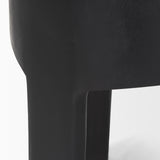 Mercana Riya Solid Black Wooden Stool