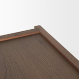 Mercana Laraya Dark Brown Wood Arched Console Table