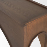 Mercana Laraya Dark Brown Wood Arched Console Table