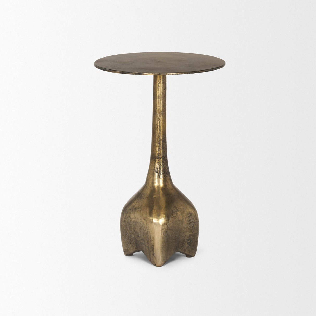 Mercana Risha Small Gold Metal Accent Table
