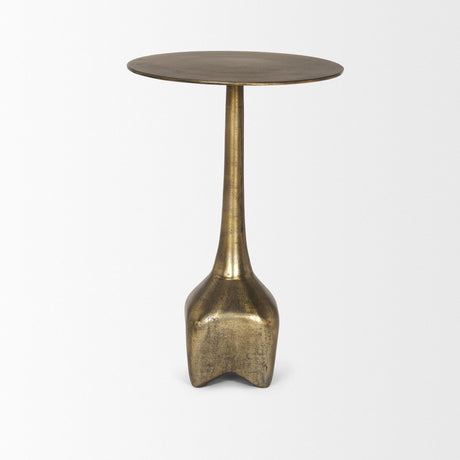 Mercana Risha Large Gold Metal Accent Table