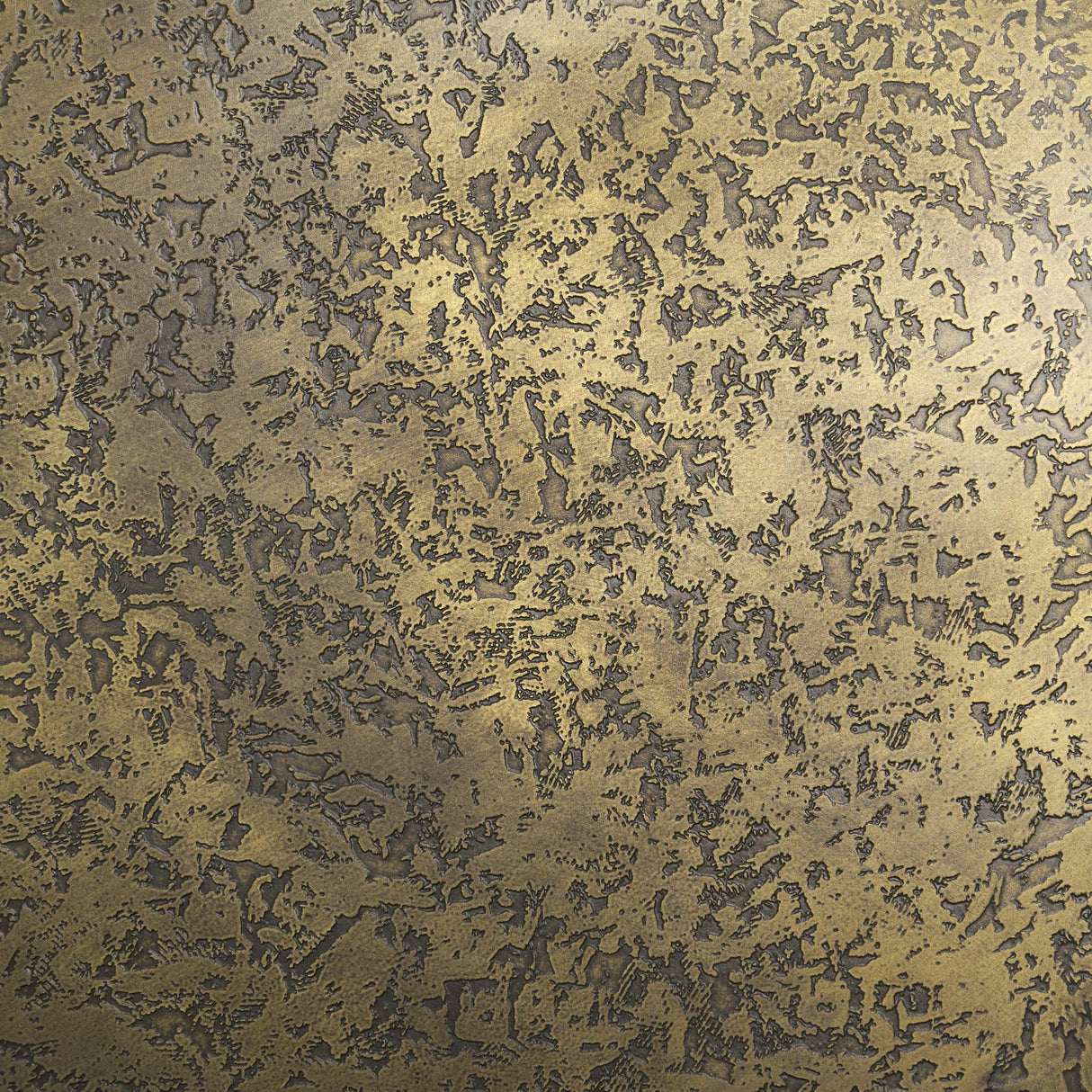 Mercana Rosh Textured Gold Metal w/ Acid Wash Accent Table